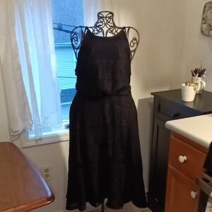 Bailey Blue Black Midi Dress